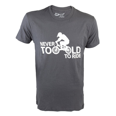 Clothing T-shirt Dhd Never Too Old Sm Gry