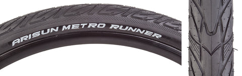 Arisun Metro Runner 27.5x1.75 WIRE/30 Tires Black freeshipping - Onlinebike.store