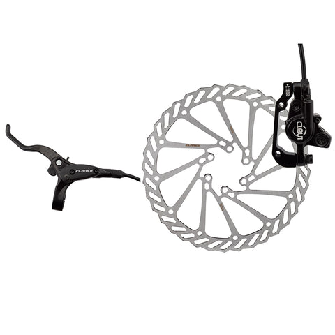 Clarks Clout-1 Hydraulic Disc Brake FT w/Lever 180 Black freeshipping - Onlinebike.store