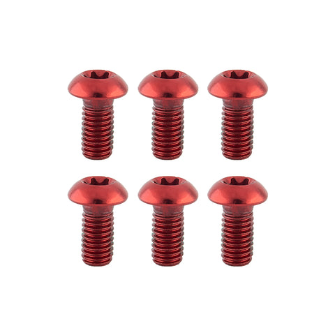 Clarks Disc Bolts Anodized Red Pack of 6 freeshipping - Onlinebike.store