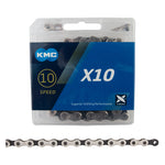 KMC X10 10 Speeds NP/Silver 116 Links freeshipping - Onlinebike.store