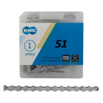 KMC 1/2x1/8 S1-RB 1 Speed Rust Buster Silver/Silver 112 Links freeshipping - Onlinebike.store