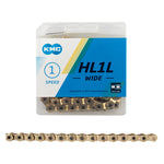 KMC HL1L Wide 1 Speed Gold 100 Link freeshipping - Onlinebike.store