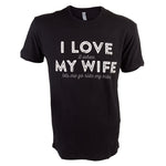 Clothing T-shirt Dhd I Love My Wife Sm Blk