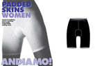 Andiamo Women's Padded Skins Shorts Black freeshipping - Onlinebike.store