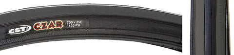 CST Premium Czar 650Cx23 120lb Wire Tire freeshipping - Onlinebike.store