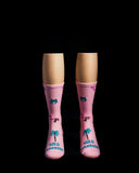 Miami Dade Pink Solo Warrior Socks freeshipping - Onlinebike.store