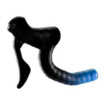 Ciclovation Leather Touch Handlebar Tape, Fusion Dot Blk/Blue freeshipping - Onlinebike.store